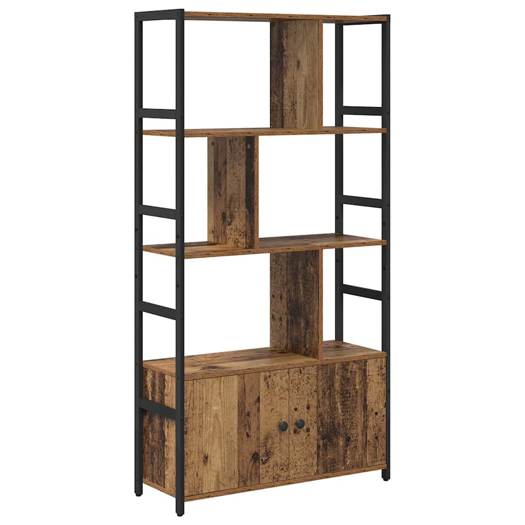 Bogreol Gammelt træ 80 x 30 x 155,5 cm Konstrueret træ