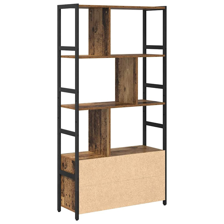 Bogreol Gammelt træ 80 x 30 x 155,5 cm Konstrueret træ