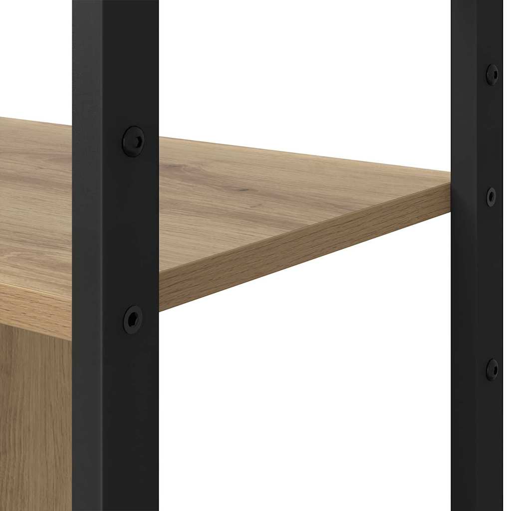 Bogreol 80 x 30 x 155,5 cm Konstrueret træ Artisan Egetræ