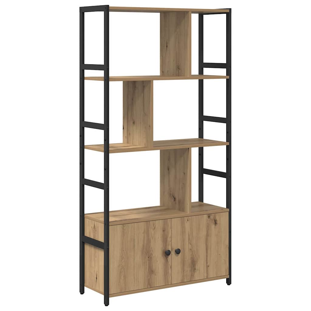 Bogreol 80 x 30 x 155,5 cm Konstrueret træ Artisan Egetræ