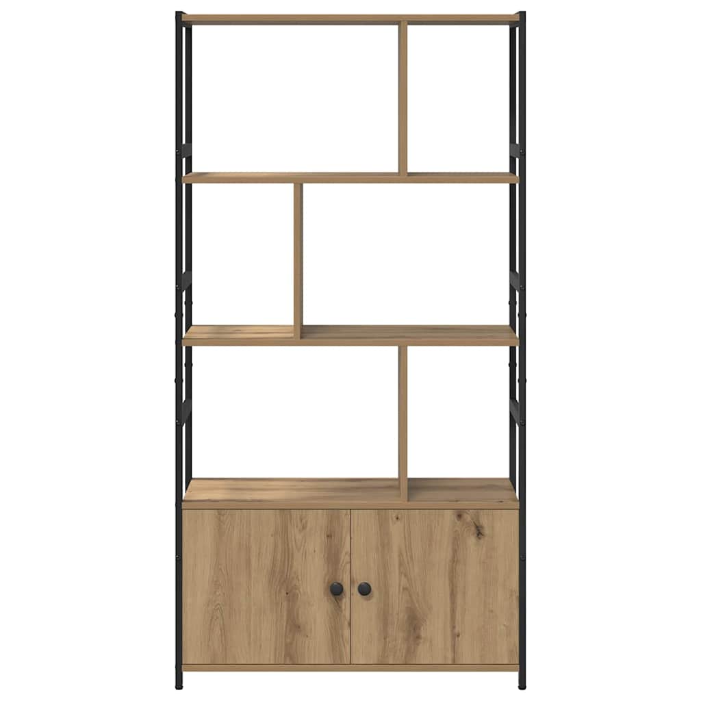 Bogreol 80 x 30 x 155,5 cm Konstrueret træ Artisan Egetræ