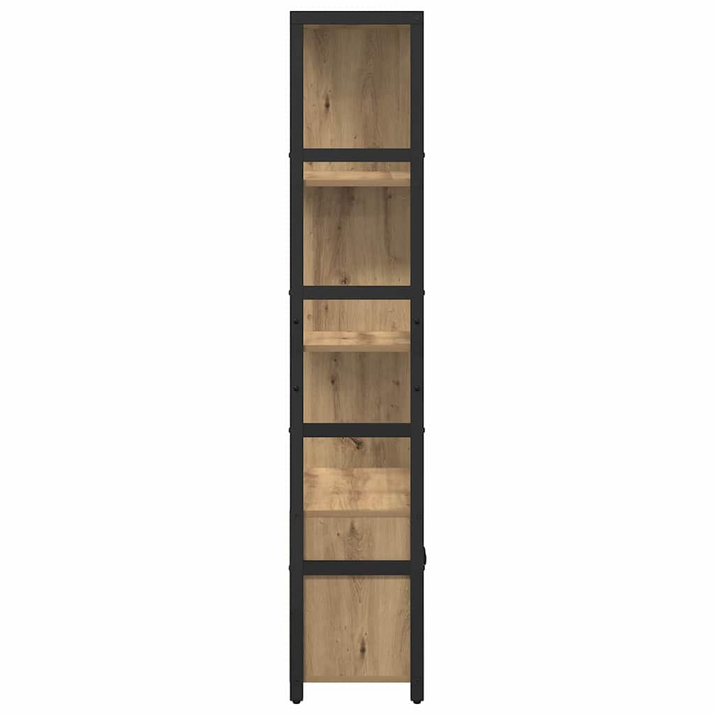 Bogreol 80 x 30 x 155,5 cm Konstrueret træ Artisan Egetræ