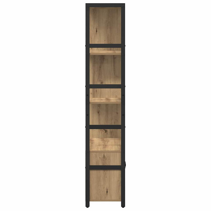 Bogreol 80 x 30 x 155,5 cm Konstrueret træ Artisan Egetræ