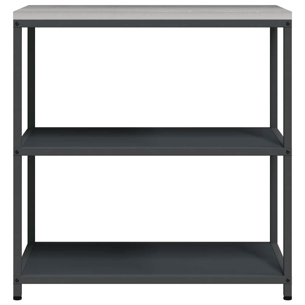 Køkkenhyldeenhed HATTEM Antracit 90 x 50 x 92 cm Stål