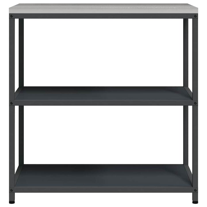 Køkkenhyldeenhed HATTEM Antracit 90 x 50 x 92 cm Stål