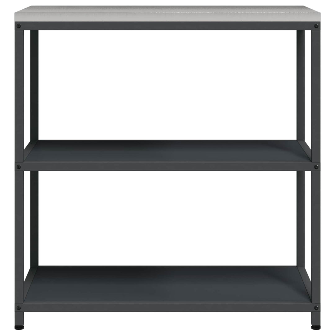 Køkkenhyldeenhed HATTEM Antracit 90 x 50 x 92 cm Stål