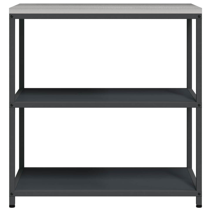 Køkkenhyldeenhed HATTEM Antracit 90 x 50 x 92 cm Stål