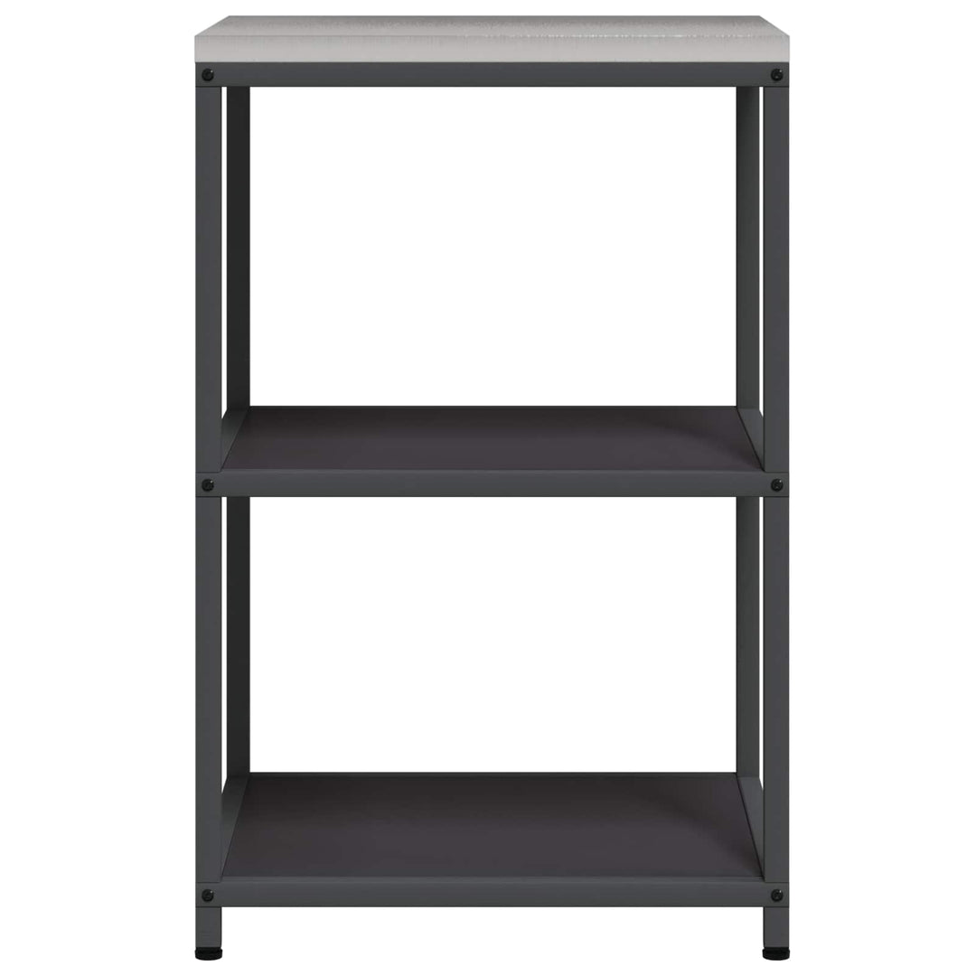 Køkkenhyldeenhed HATTEM Sort 60 x 50 x 92 cm Stål