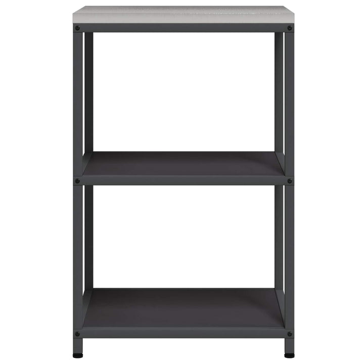 Køkkenhyldeenhed HATTEM Sort 60 x 50 x 92 cm Stål