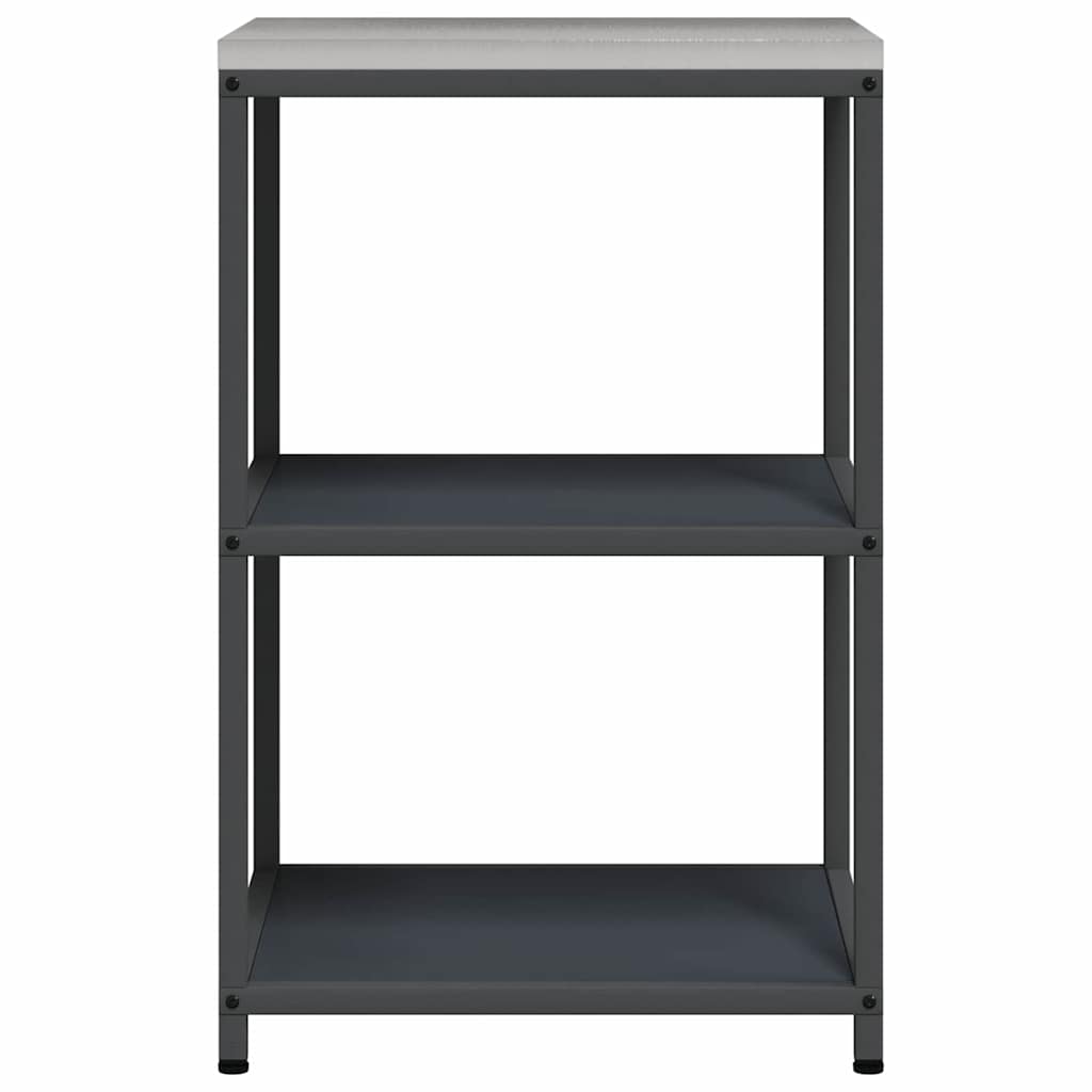 Køkkenhyldeenhed HATTEM Antracit 60 x 50 x 92 cm Stål