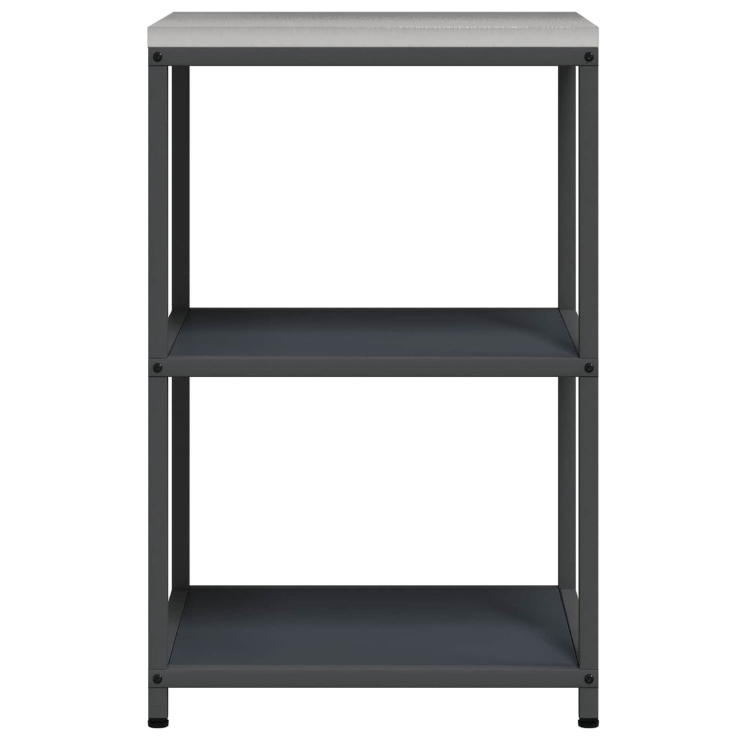 Køkkenhyldeenhed HATTEM Antracit 60 x 50 x 92 cm Stål
