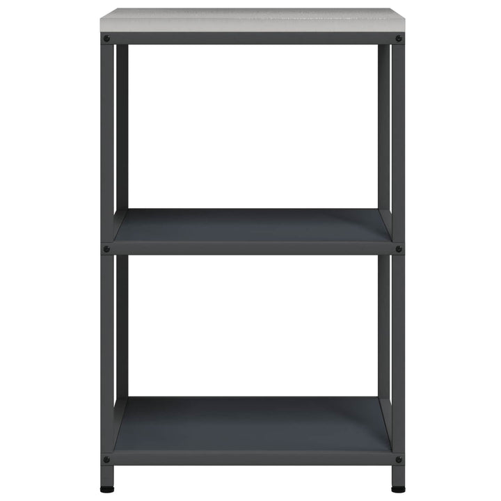 Køkkenhyldeenhed HATTEM Antracit 60 x 50 x 92 cm Stål