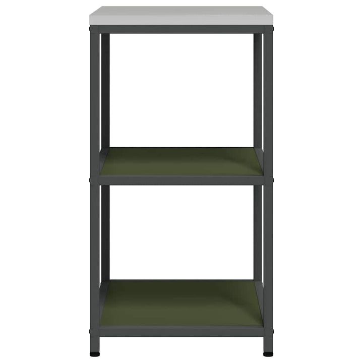 Køkkenhyldeenhed HATTEM Olivengrøn 60 x 50 x 92 cm Stål