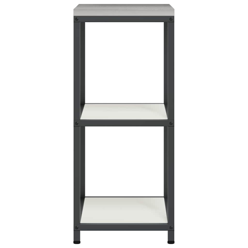 Køkkenopbevaring med hylde Hvid 40 x 50 x 92 cm Stål
