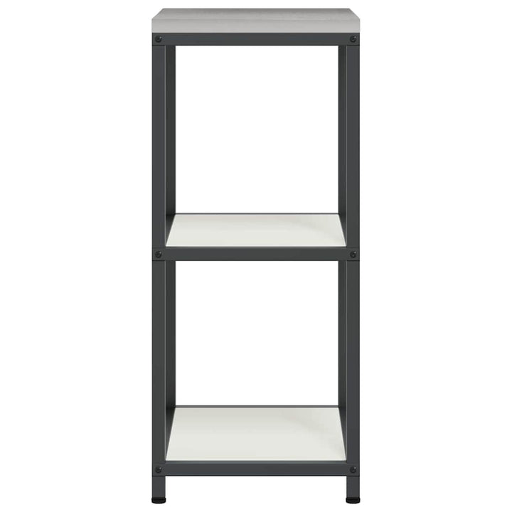 Køkkenopbevaring med hylde Hvid 40 x 50 x 92 cm Stål