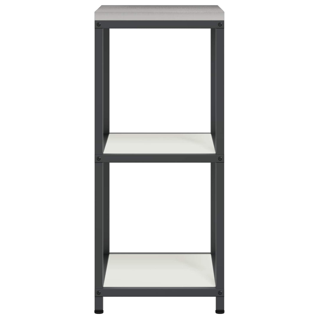Køkkenopbevaring med hylde Hvid 40 x 50 x 92 cm Stål