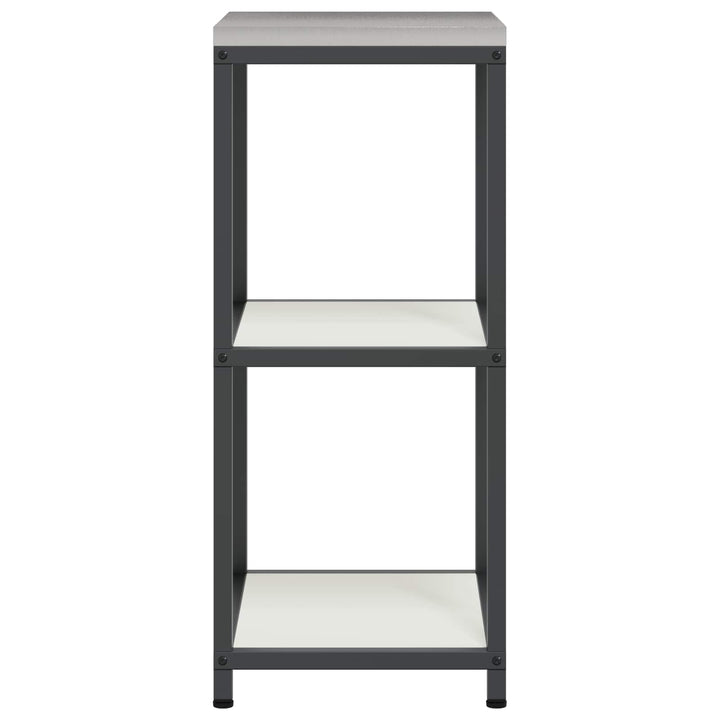 Køkkenopbevaring med hylde Hvid 40 x 50 x 92 cm Stål