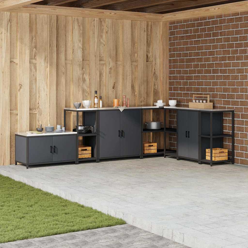 Køkkenopbevaring HATTEM Antracit 40 x 50 x 92 cm Stål