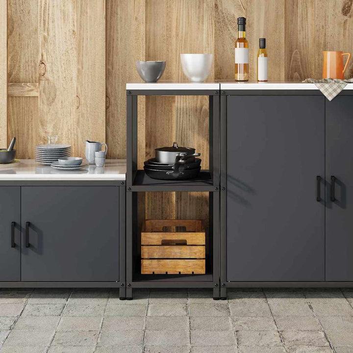 Køkkenopbevaring HATTEM Antracit 40 x 50 x 92 cm Stål