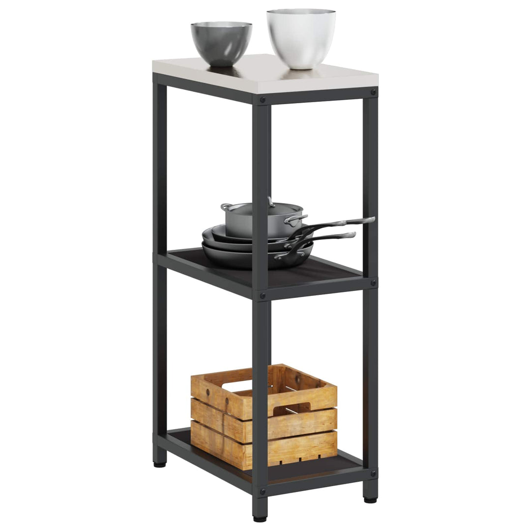 Køkkenopbevaring HATTEM Sort 30 x 50 x 92 cm Stål