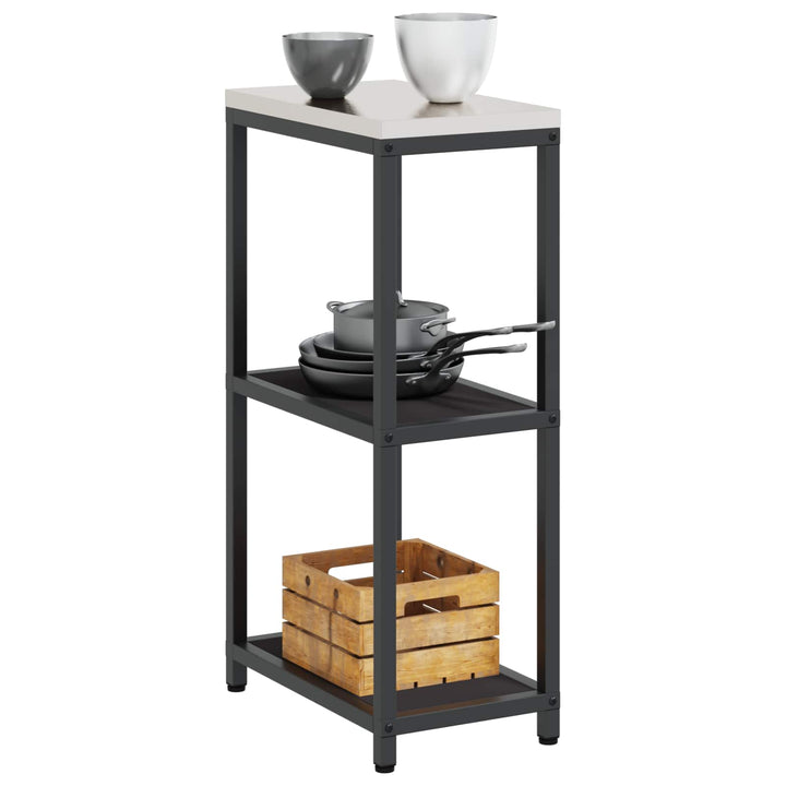 Køkkenopbevaring HATTEM Sort 30 x 50 x 92 cm Stål