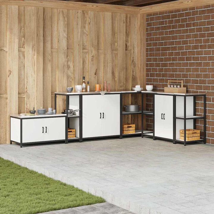 Køkkenopbevaring HATTEM Hvid 30 x 50 x 92 cm Stål