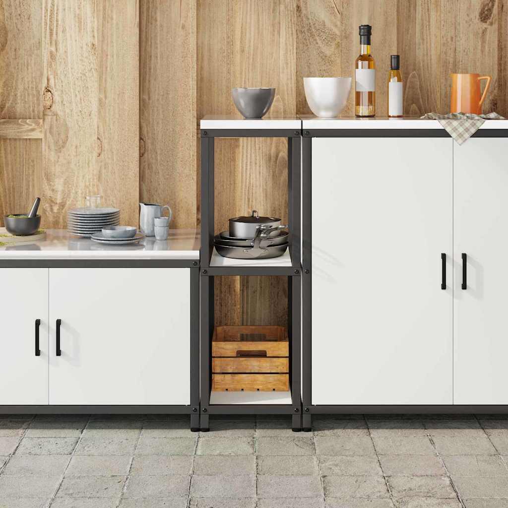 Køkkenopbevaring HATTEM Hvid 30 x 50 x 92 cm Stål