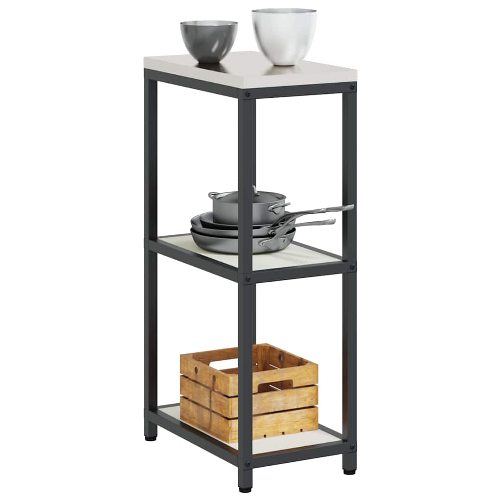 Køkkenopbevaring HATTEM Hvid 30 x 50 x 92 cm Stål