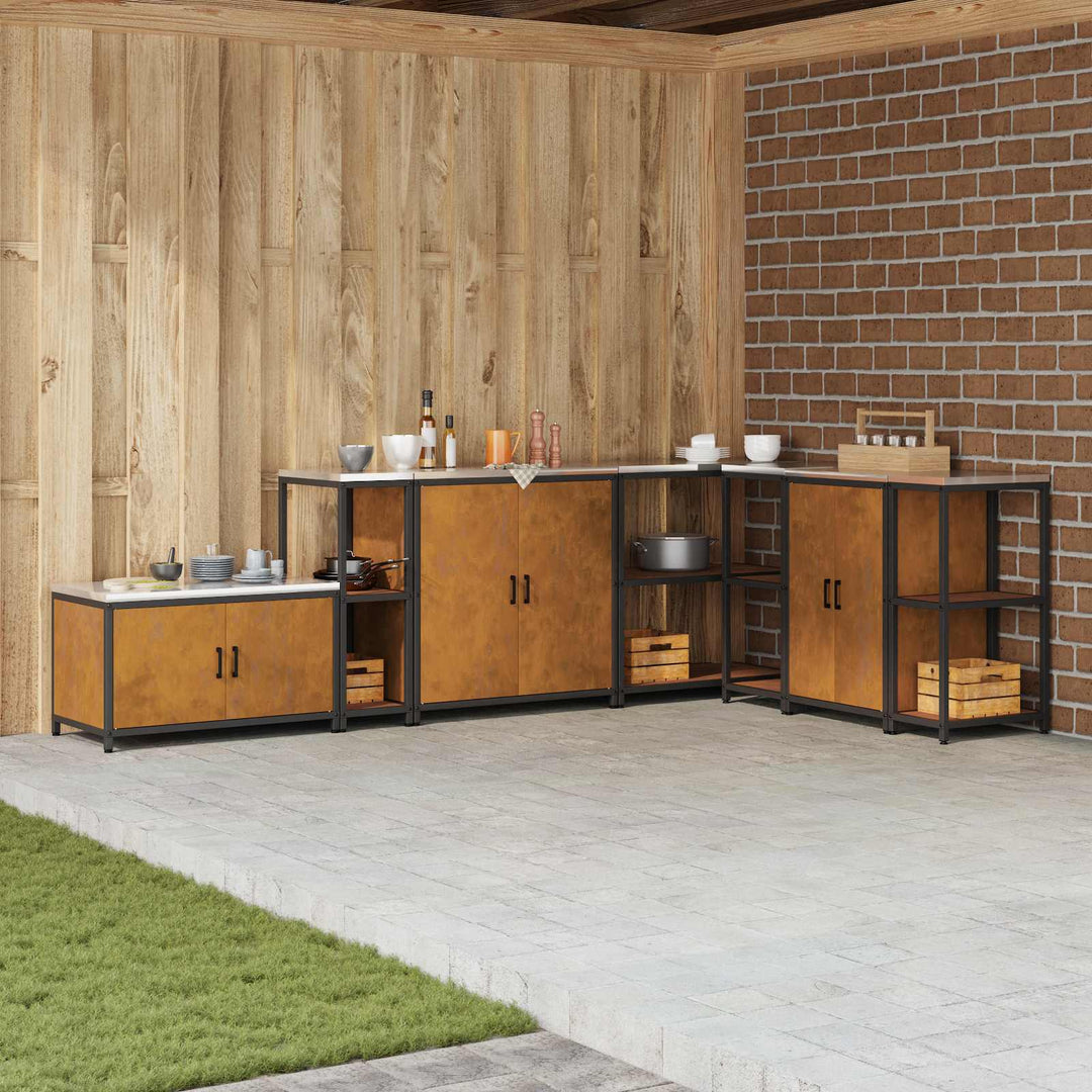 Køkkenopbevaring HATTEM Rusten 30 x 50 x 92 cm Stål
