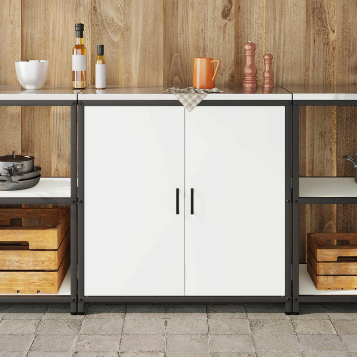Køkken opbevaringsskab HATTEM Hvid 90 x 50 x 92 cm Stål