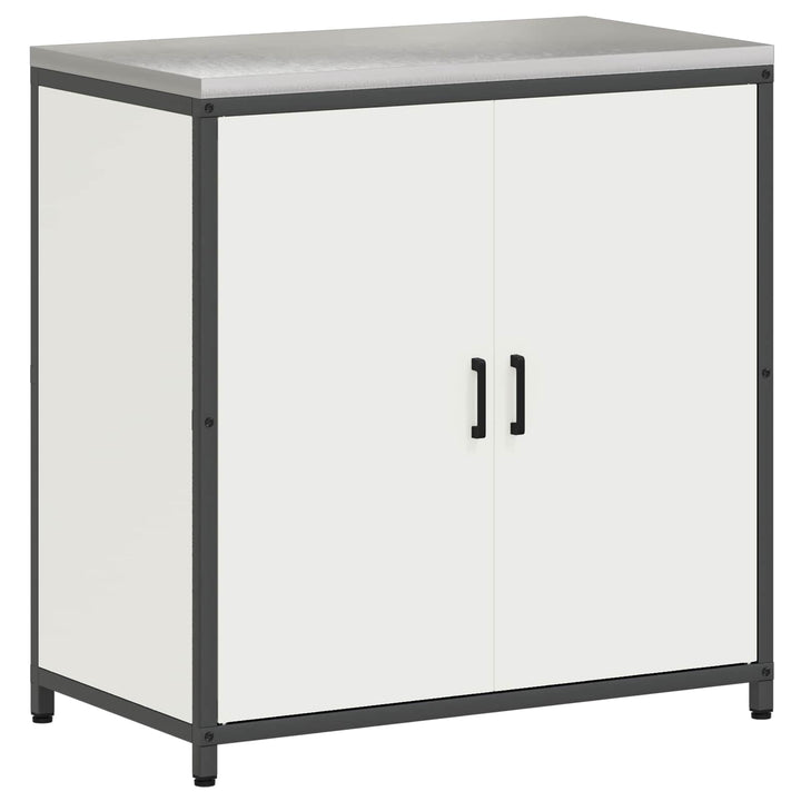 Køkken opbevaringsskab HATTEM Hvid 90 x 50 x 92 cm Stål
