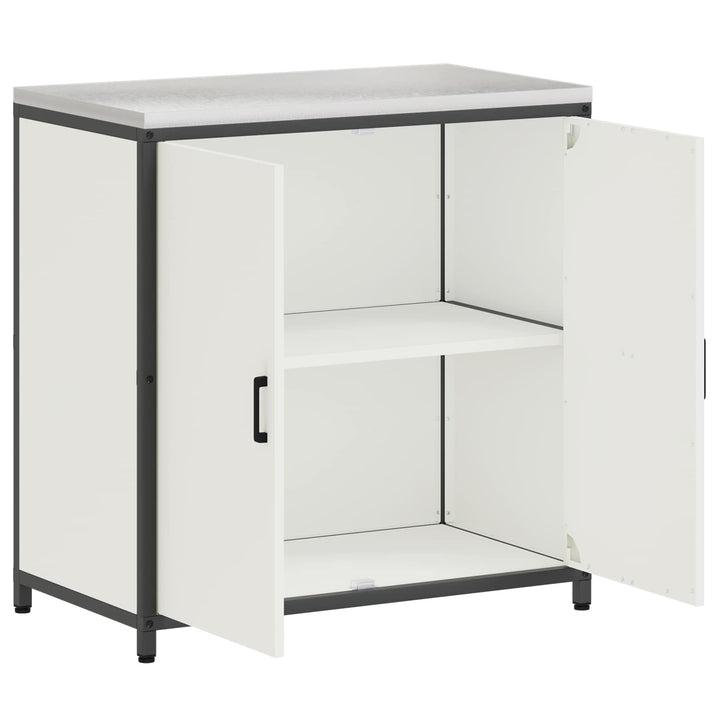 Køkken opbevaringsskab HATTEM Hvid 90 x 50 x 92 cm Stål