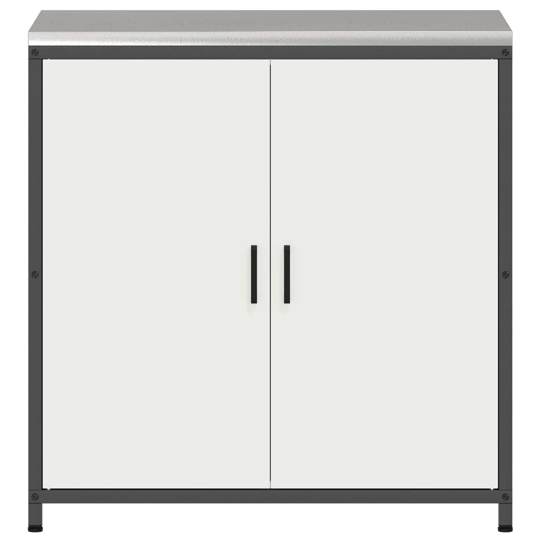 Køkken opbevaringsskab HATTEM Hvid 90 x 50 x 92 cm Stål