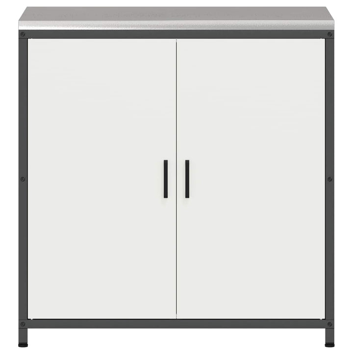 Køkken opbevaringsskab HATTEM Hvid 90 x 50 x 92 cm Stål
