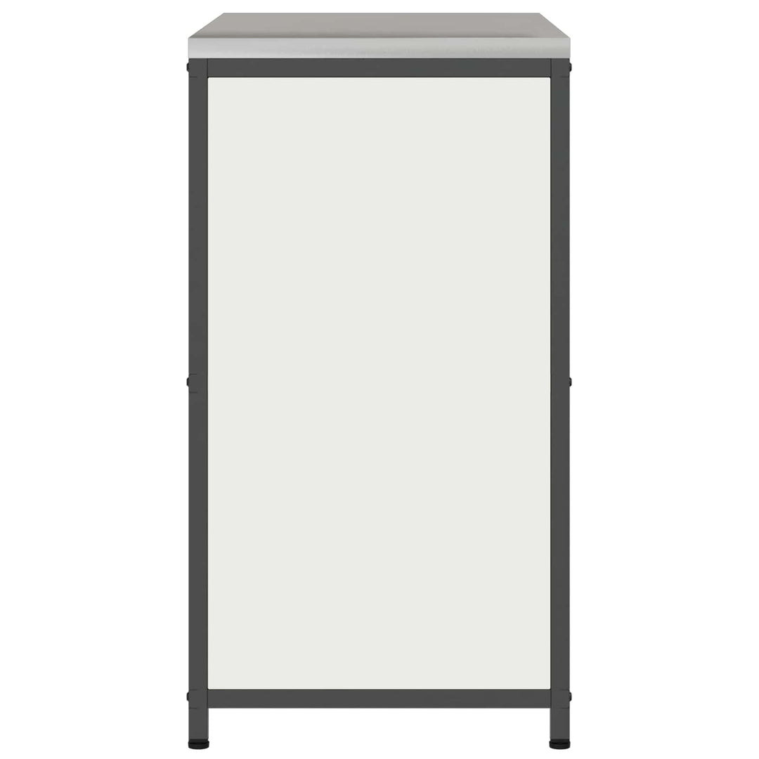 Køkken opbevaringsskab HATTEM Hvid 90 x 50 x 92 cm Stål