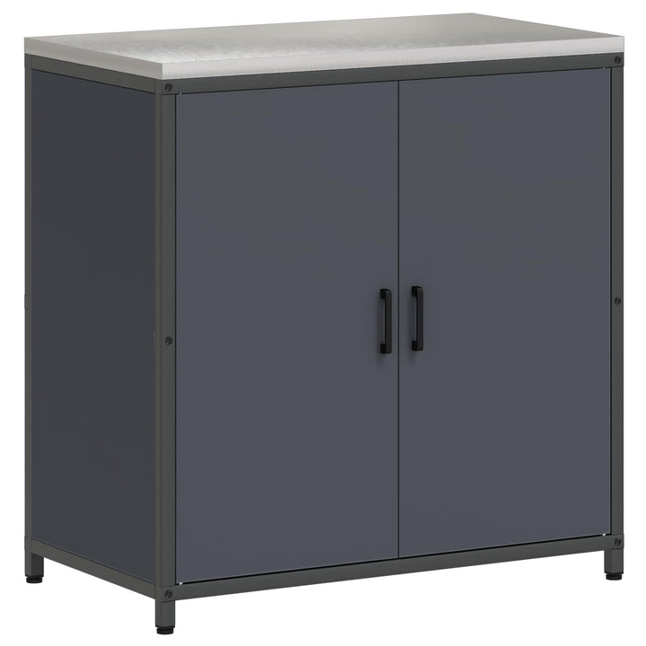 Køkken opbevaringsskab HATTEM Antracit 90 x 50 x 92 cm Stål