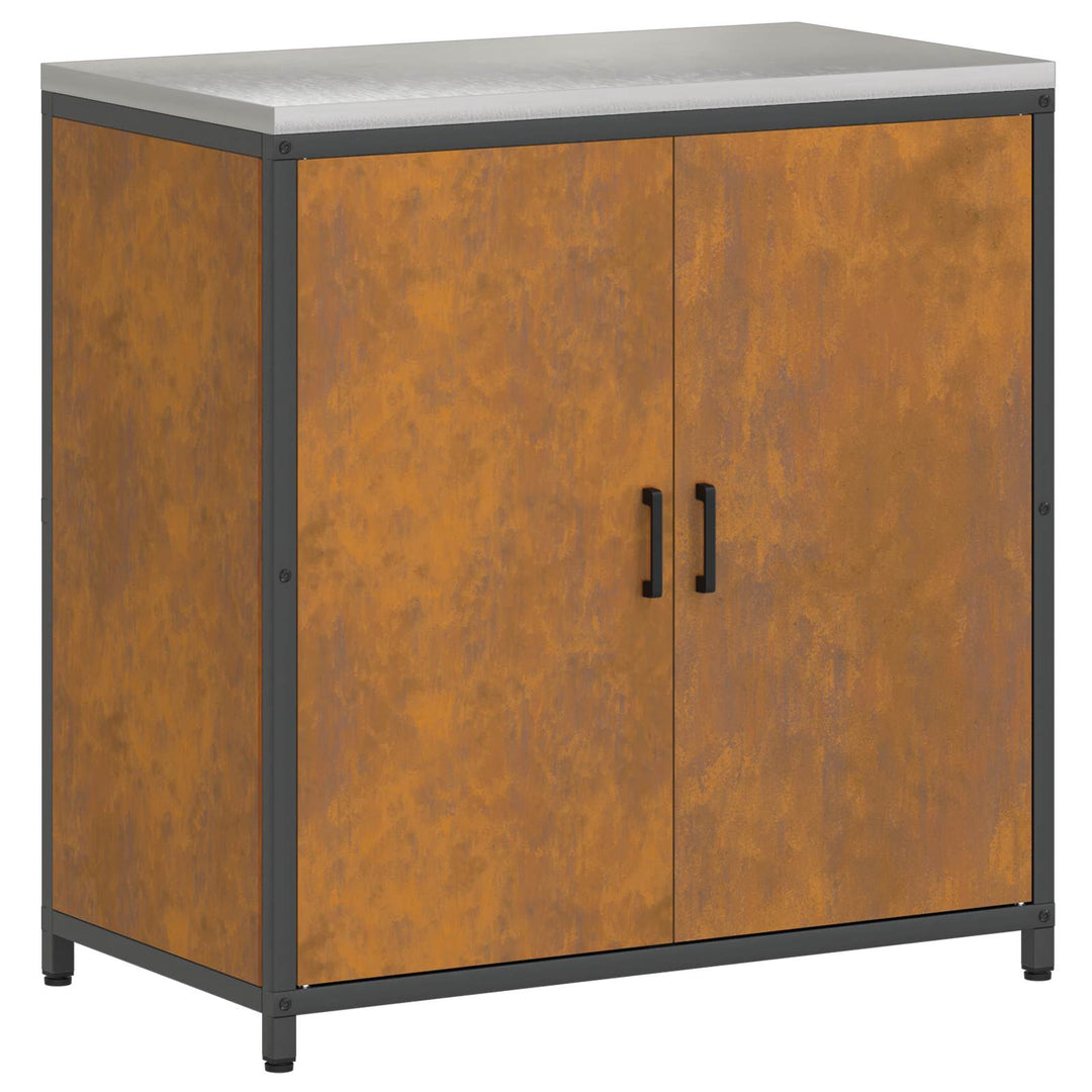 Køkken opbevaringsskab HATTEM Rusten 90 x 50 x 92 cm Stål