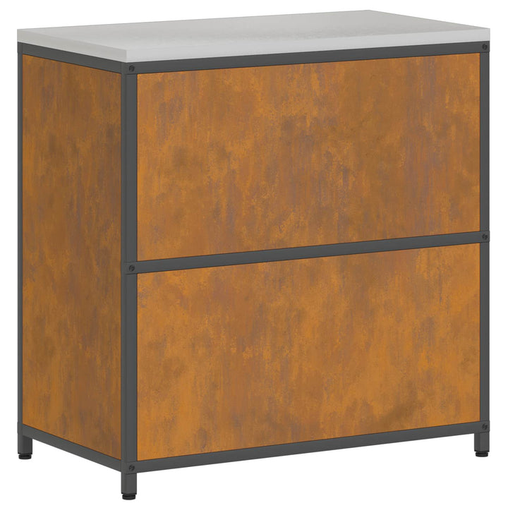 Køkken opbevaringsskab HATTEM Rusten 90 x 50 x 92 cm Stål
