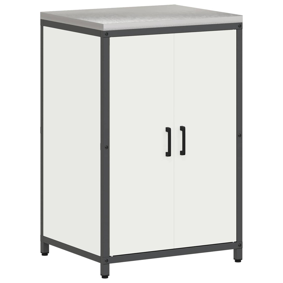 Køkken opbevaringsskab HATTEM Hvid 60 x 50 x 92 cm Stål