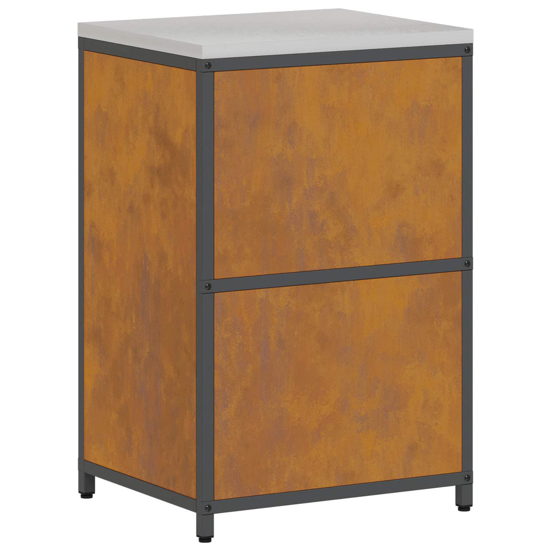 Køkken opbevaringsskab HATTEM Rusten 60 x 50 x 92 cm Stål