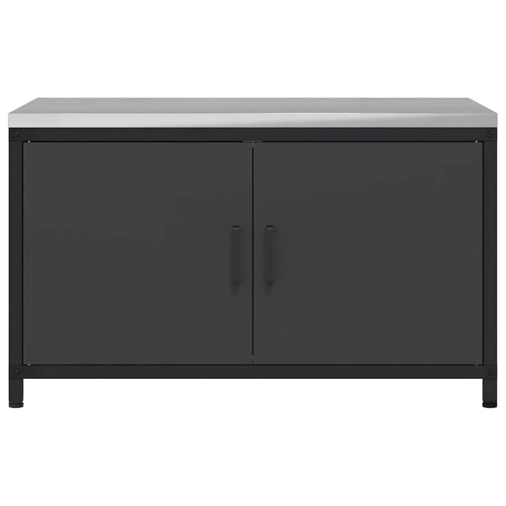 Køkken opbevaringsskab HATTEM Sort 90 x 50 x 53 cm Stål