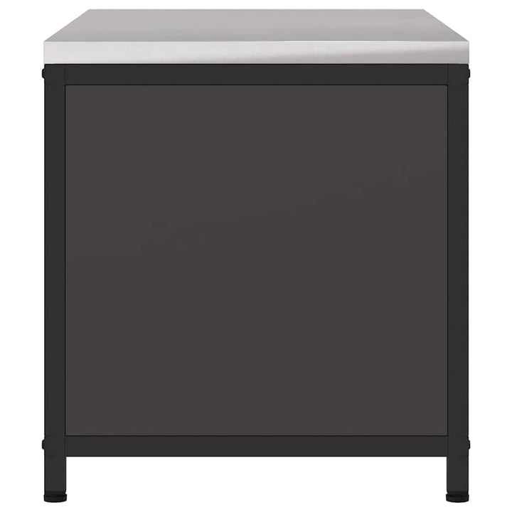 Køkken opbevaringsskab HATTEM Sort 90 x 50 x 53 cm Stål