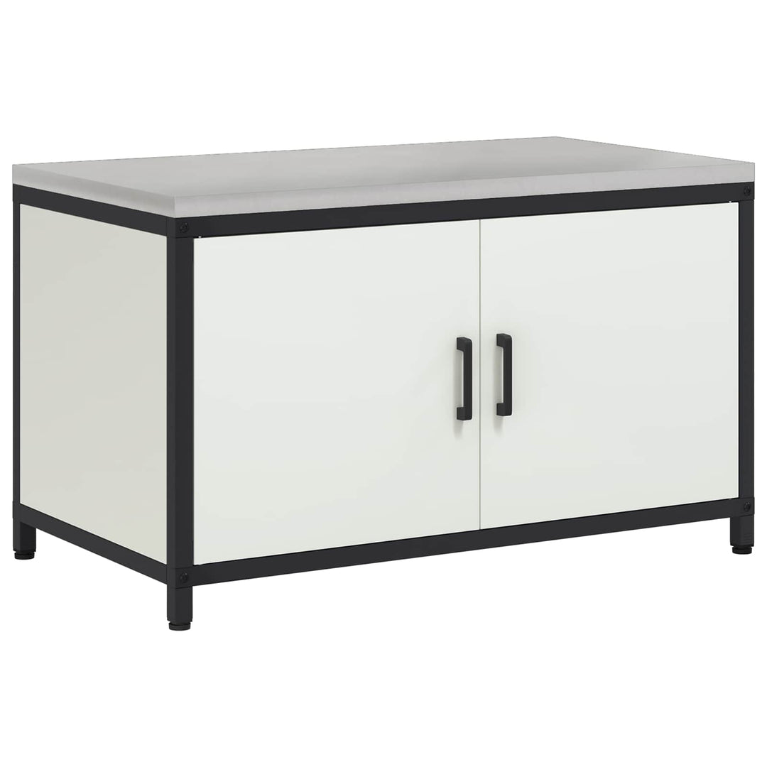 Køkken opbevaringsskab HATTEM Hvid 90 x 50 x 53 cm Stål
