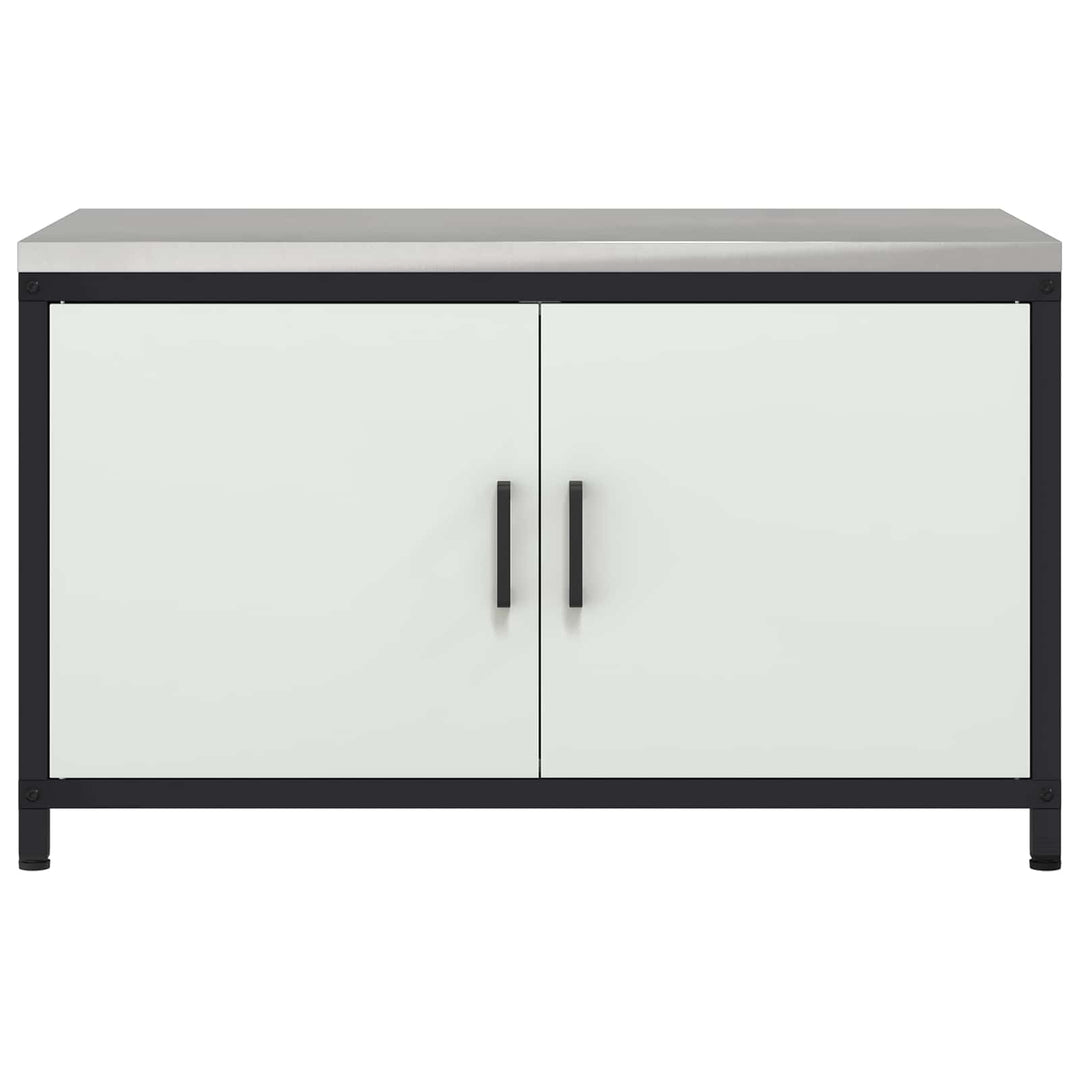 Køkken opbevaringsskab HATTEM Hvid 90 x 50 x 53 cm Stål