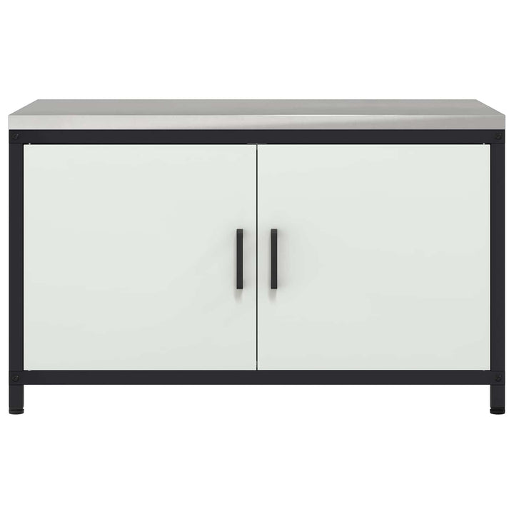 Køkken opbevaringsskab HATTEM Hvid 90 x 50 x 53 cm Stål