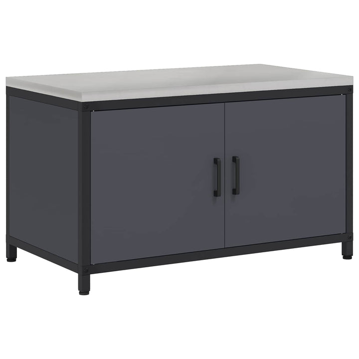Køkken opbevaringsskab HATTEM Antracit 90 x 50 x 53 cm Stål