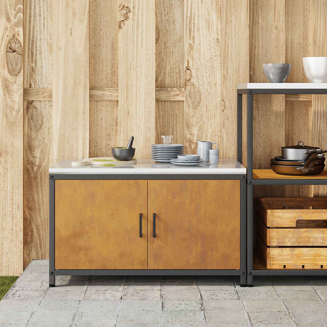 Køkkenopbevaring HATTEM Rusten 90 x 50 x 53 cm Stål