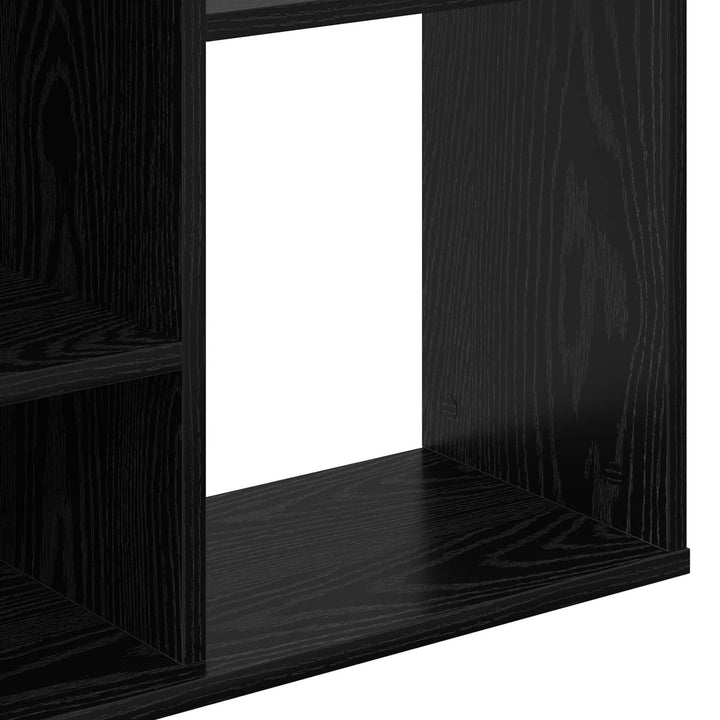 Rumdeler med hylde Sort eg 100 x 24 x 140 cm Konstrueret træ
