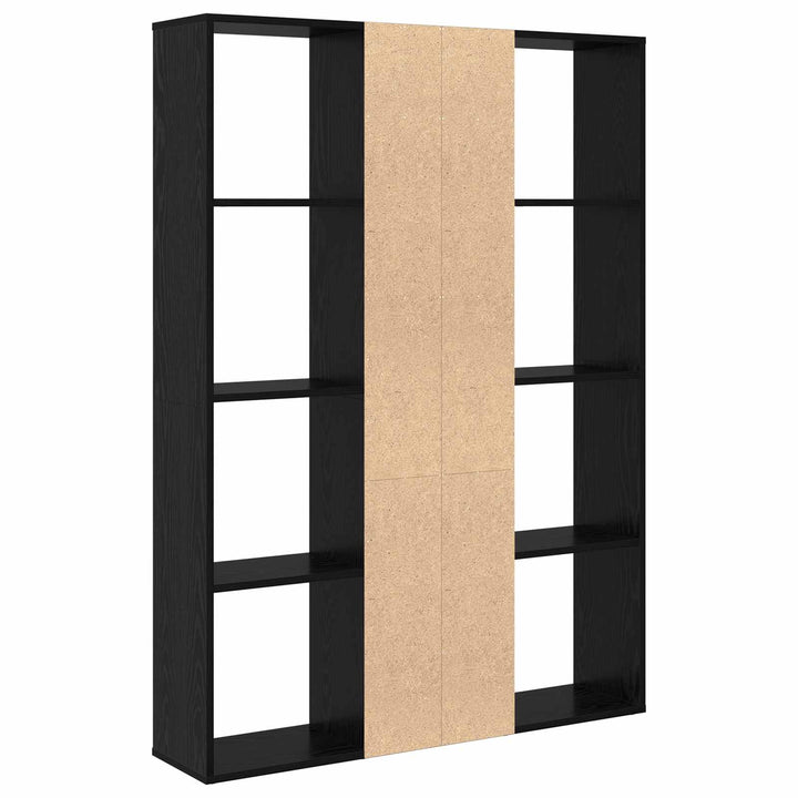 Rumdeler med hylde Sort eg 100 x 24 x 140 cm Konstrueret træ