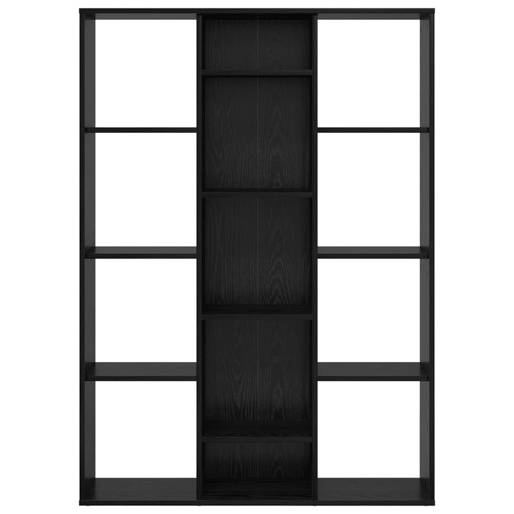 Rumdeler med hylde Sort eg 100 x 24 x 140 cm Konstrueret træ